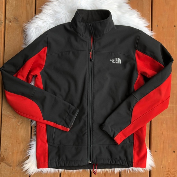 north face men's red jacket